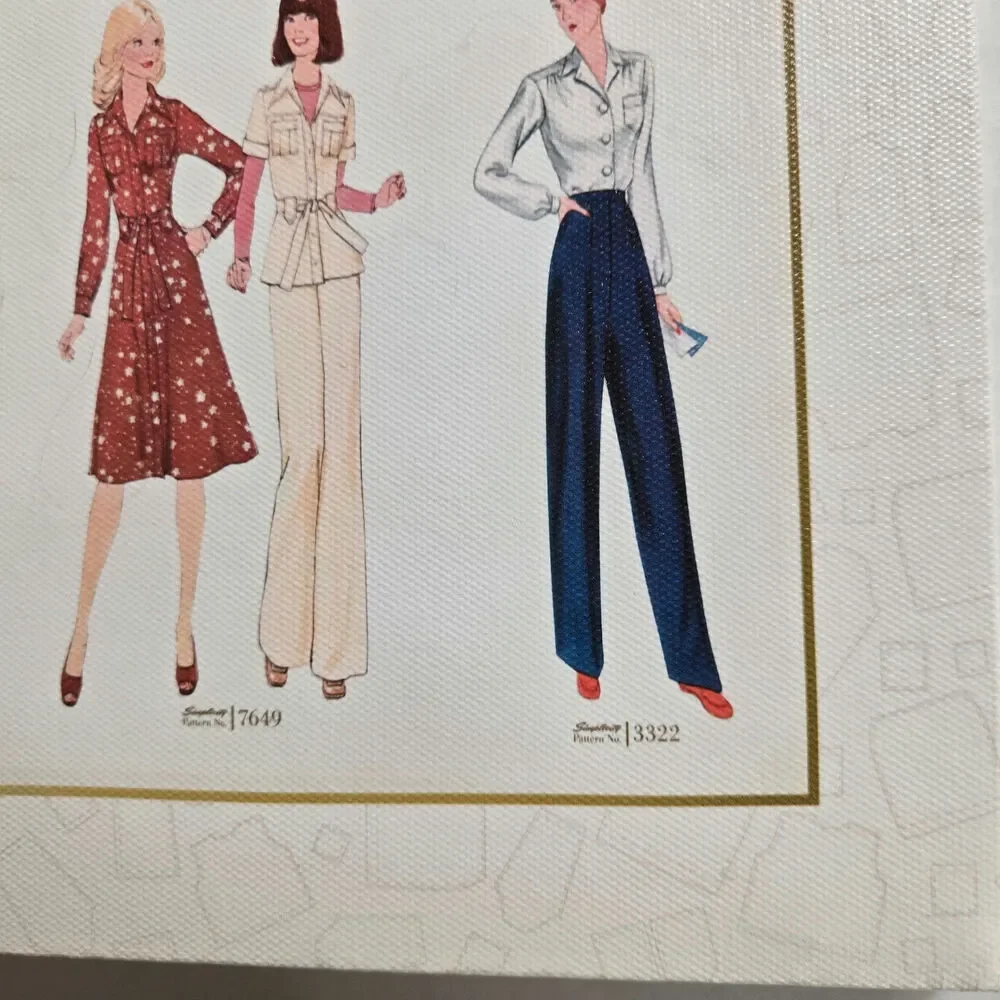 Simplicity Vintage Patterns Canvas Artwork Our Future Has Always Been Female